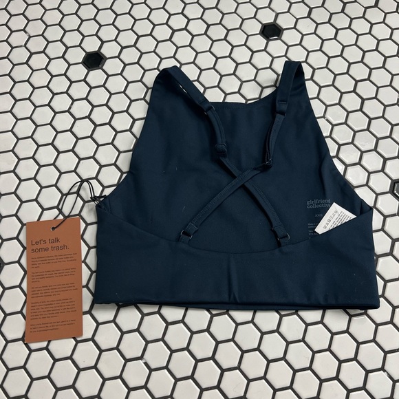 NWT girlfriend collective athletic topenga halter  bra size XXS - Picture 5 of 8